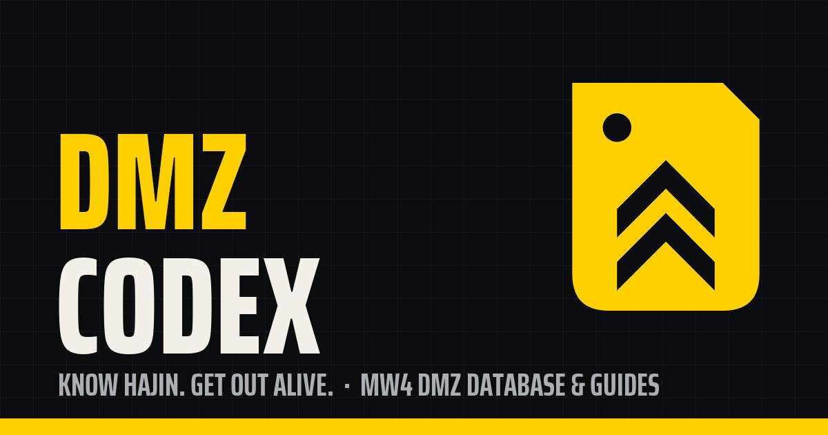 MW4 DMZ DMZ Orders: all 11 with images | DMZ Codex