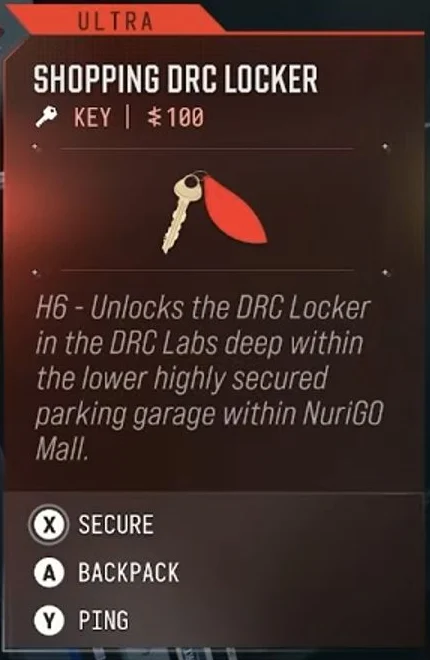 بطاقة مفتاح Ultra Shopping DRC Locker تسرد H6 والموقف السفلي المحمي في NuriGO Mall