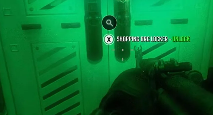 أمر Shopping DRC Locker — Unlock على خزانة المختبر